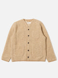 FAWN WOOL FLEECE CARDIGAN / UNIVERSAL WORKS