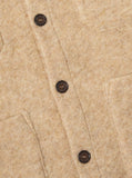 FAWN WOOL FLEECE CARDIGAN / UNIVERSAL WORKS