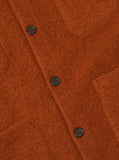 RUST WOOL FLEECE CARDIGAN / UNIVERSAL WORKS