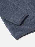 SLATE BLUE  WOOL FLEECE CARDIGAN / UNIVERSAL WORKS