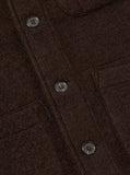 BROWN WOOL FLEECE UNIFORM JACKET / UNIVERSAL WORKS