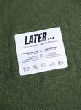 SURCHEMISE EPURE LAINE VERT FORET / LATER