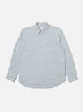 SQUARE POCKET SHIRT BLUE BRUSHED FLANNEL UNIVERSAL WORKS
