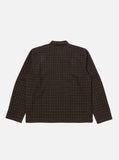 BROWN CEDAR CHECK ZIP SHIRT / UNIVERSAL WORKS