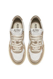 BASKET MEDALIST WB16 CUIR BLANC PLATINE / AUTRY