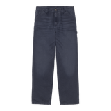 PANTALON SINGLE KNEE STONE CANVAS DARK NAVY / CARHARTT