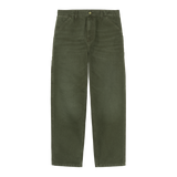 PANTALON SINGLE KNEE STONE CANVAS OLIVE / CARHARTT
