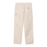 PANTALON COUPE LARGE AMPLE BEIGE LOGO 4 POCHES CARHARTT NATURAL ECRU HOMME MEN COLLECTION SS25 VERSAILLES 78 MODE STYLE STREETWEAR BOUTON OVERSIZE ETE PRINTEMPS SUMMER SPRING