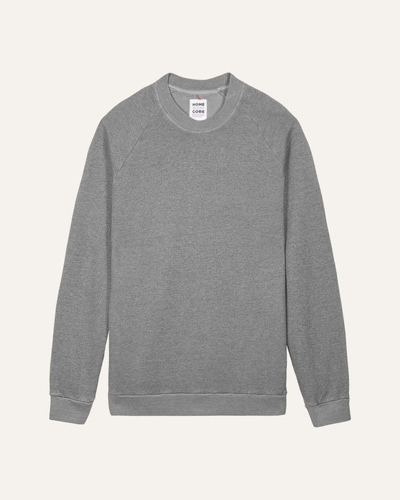 SWEAT HOMME TERRY MOLLETONNE GRIS CLAIR HOMECORE