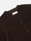 BROWN WOOL FLEECE CARDIGAN / UNIVERSAL WORKS