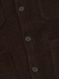 BROWN WOOL FLEECE CARDIGAN / UNIVERSAL WORKS