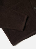 BROWN WOOL FLEECE CARDIGAN / UNIVERSAL WORKS