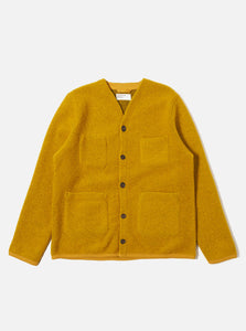 YELLOW WOOL FLEECE CARDIGAN / UNIVERSAL WORKS