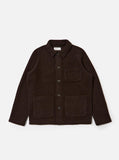 BROWN WOOL FLEECE UNIFORM JACKET / UNIVERSAL WORKS