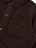 BROWN WOOL FLEECE UNIFORM JACKET / UNIVERSAL WORKS