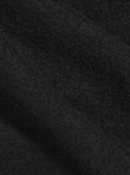BLACK WOOL FLEECE ZIP BOMBER / UNIVERSAL WORKS