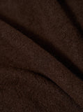 BROWN WOOL FLEECE ZIP BOMBER / UNIVERSAL WORKS