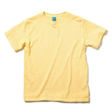 T-shirt Good On P-Straw jaune paille, col ras du cou, manches courtes.