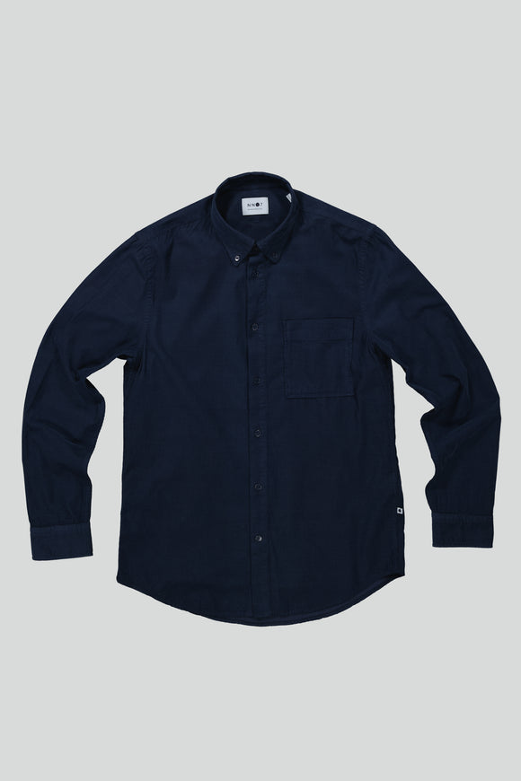 ARNE BABY CORD SHIRT DARK NAVY NN 07