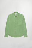 ARNE SHIRT LINEN HEDGE GREEN NN07