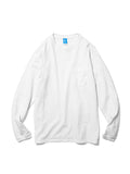 TEE SHIRT L/S POCKET CREW WHITE GOOD ON JAPAN CLOTHE 