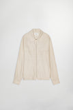 SURCHEMISE ALBAN EN LIN BEIGE ZIP NO NATIONALITY 07 HOMME NOUVEAU INDISPENSABLE LEGERE TENDANCE 2025 VERSAILLES
