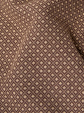 CARDIGAN EN COTON MARRON 
 MOTIFS BLANC UNIVERSAL WORKS NOUVELLE COLLECTION HOMME ETE 2025