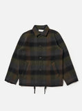 BROWN BERLIN WOOL CHECK WAYFARE JACKET / UNIVERSAL WORKS