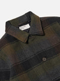 BROWN BERLIN WOOL CHECK WAYFARE JACKET / UNIVERSAL WORKS