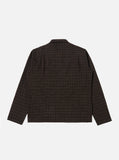 BROWN CEDAR CHECK ZIP SHIRT / UNIVERSAL WORKS