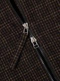 BROWN CEDAR CHECK ZIP SHIRT / UNIVERSAL WORKS