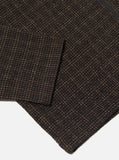 BROWN CEDAR CHECK ZIP SHIRT / UNIVERSAL WORKS