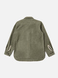 PALE GREEN DAM MARL WORK SHIRT / UNIVERSAL WORKS
