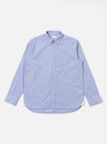 SHIRT SQUARE POCKET STRIPE BLUE / UNIVERSAL WORKS