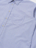 SHIRT SQUARE POCKET STRIPE BLUE / UNIVERSAL WORKS