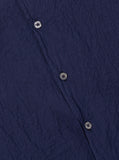 ROAD SHIRT SEERSUCKER SHIRTING NAVY / UNIVERSAL WORKS
