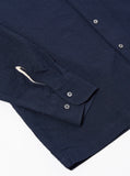 LUCKY SHIRT SEERSUCKER SHIRTING NAVY / UNIVERSAL WORKS