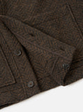 Advance Cardigan Raven Fleece — Marron | Universal Works