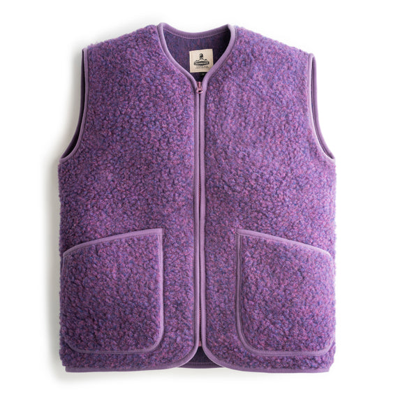 GILET SANS MANCHE ZIP LAINE PEPITCO VIOLET COLDBREAKER VERSAILLES HIVER POCHE
