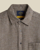 Abstract Pied Poule — Charcoal | Portuguese Flannel