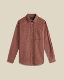 CHEMISE ABSTRACT PIED POULE CLAY / PORTUGUESE FLANNEL