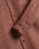 CHEMISE ABSTRACT PIED POULE CLAY / PORTUGUESE FLANNEL