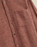 CHEMISE ABSTRACT PIED POULE CLAY / PORTUGUESE FLANNEL