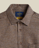 CHEMISE ABSTRACT PIED POULE NAVY / PORTUGUESE FLANNEL