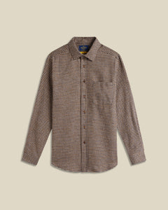 CHEMISE ABSTRACT PIED POULE NAVY / PORTUGUESE FLANNEL