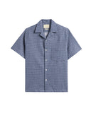 CHEMISE ABSTRACT TILE BLUE / PORTUGUESE FLANNEL