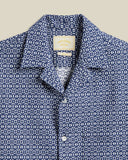 CHEMISE ABSTRACT TILE BLUE / PORTUGUESE FLANNEL
