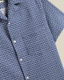 CHEMISE ABSTRACT TILE BLUE / PORTUGUESE FLANNEL