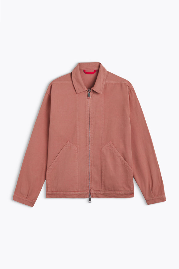 VESTE ANCELIN TAURUS CEDAR WOOD  HOMECORE COTON COL CLASSIQUE FERMETURE ZIPPEE CASUAL CHIC IDEAL POUR L ETE HOMME VERSAILLES