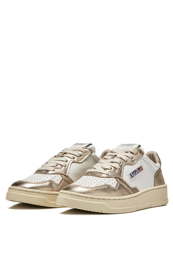 BASKET MEDALIST WB16 CUIR BLANC PLATINE / AUTRY
